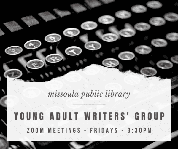 Young Adult Writers' Group flyer