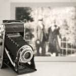 antique camera and photo