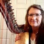 Janice Mineer and harp