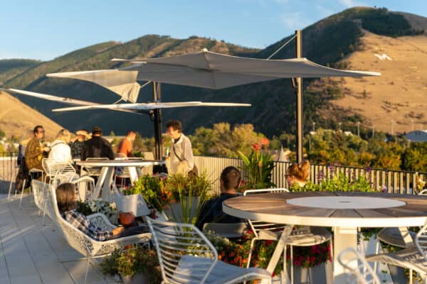 Evening light on The People's Terrace