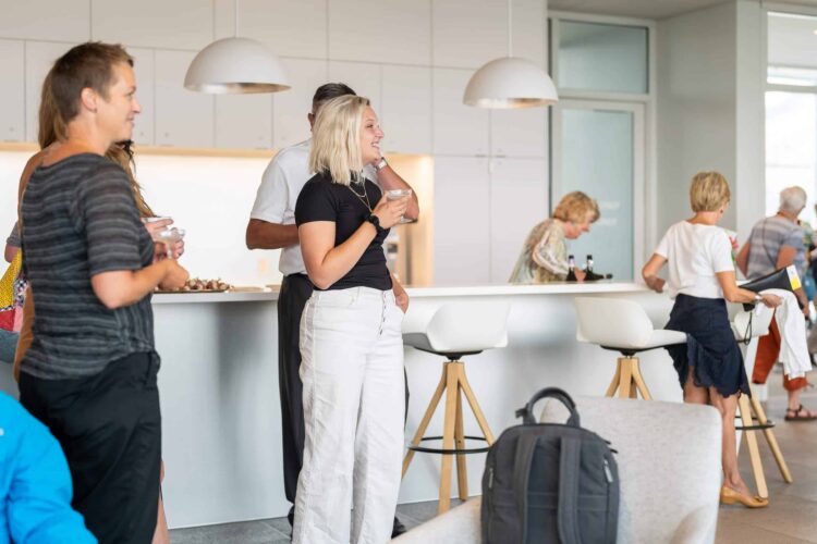 Group in Level Four Reception Area