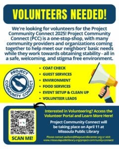 Volunteers needed at Project Community Connect