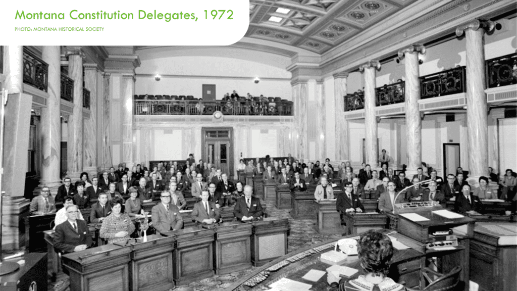 Montana Constitution Delegates, 1972