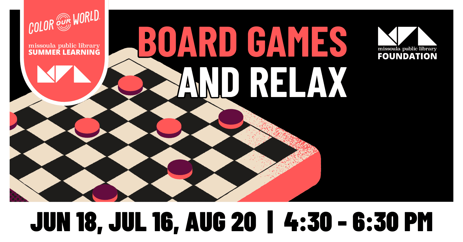 Board Games and Relax 401 Summer Reading Program: Board Games and Relax