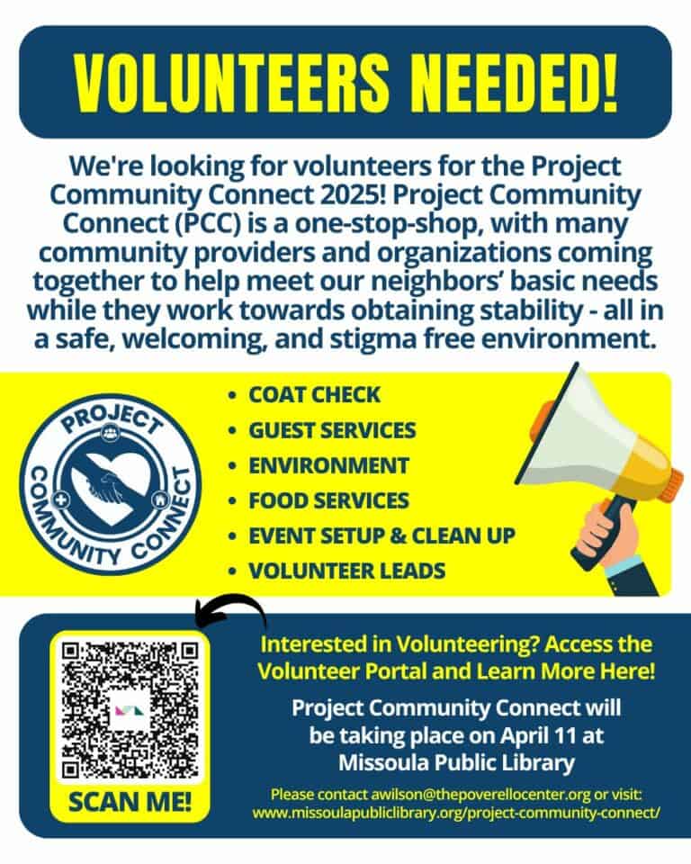 Volunteers needed for project community connect on April 11