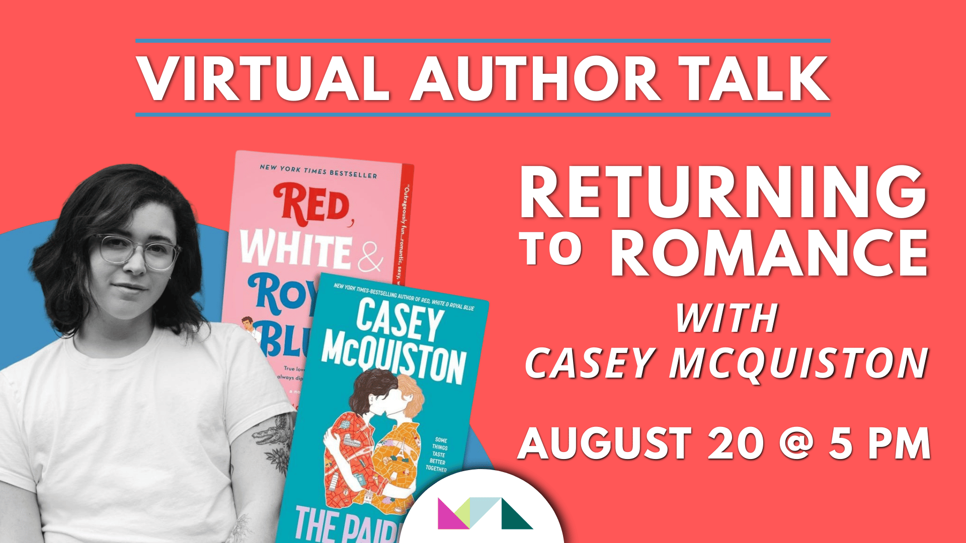 Virtual Author Talk: Returning the Romance with Case Mcquiston