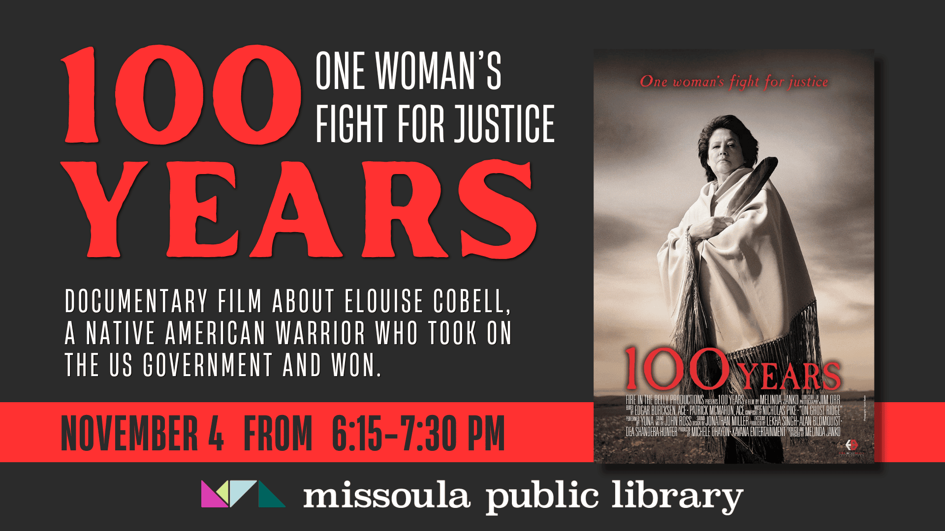 100 Years (1920 x 1080 px) 100 Years: One Woman’s Fight for Justice