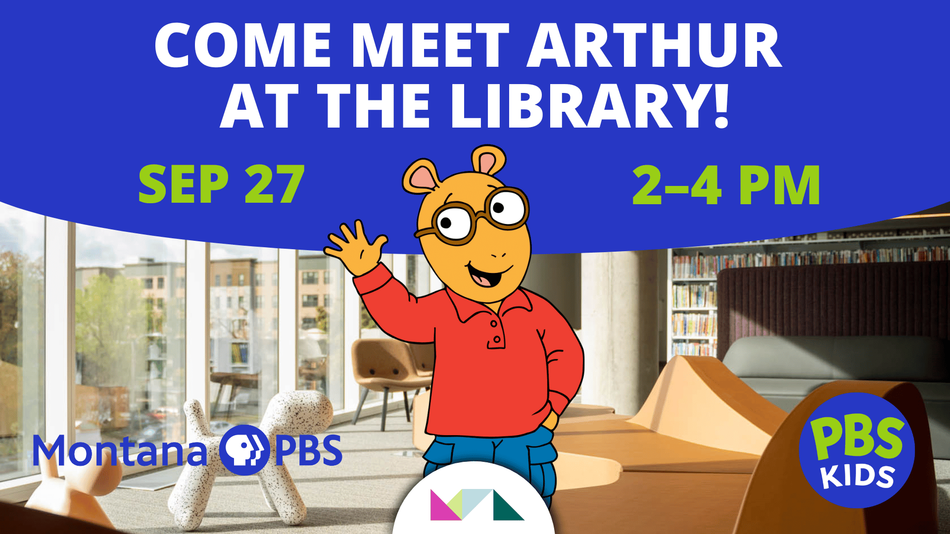 Meet Arthur at the Library!