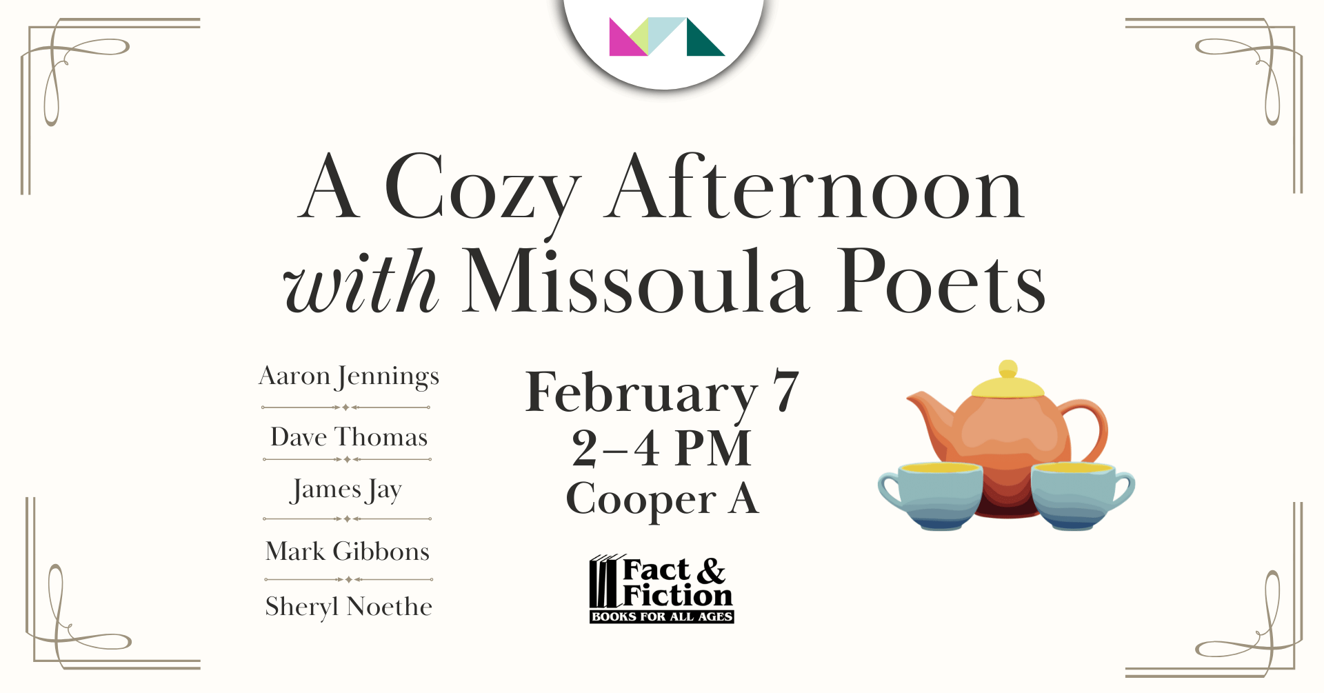 A Cozy Afternoon with Missoula Poets
