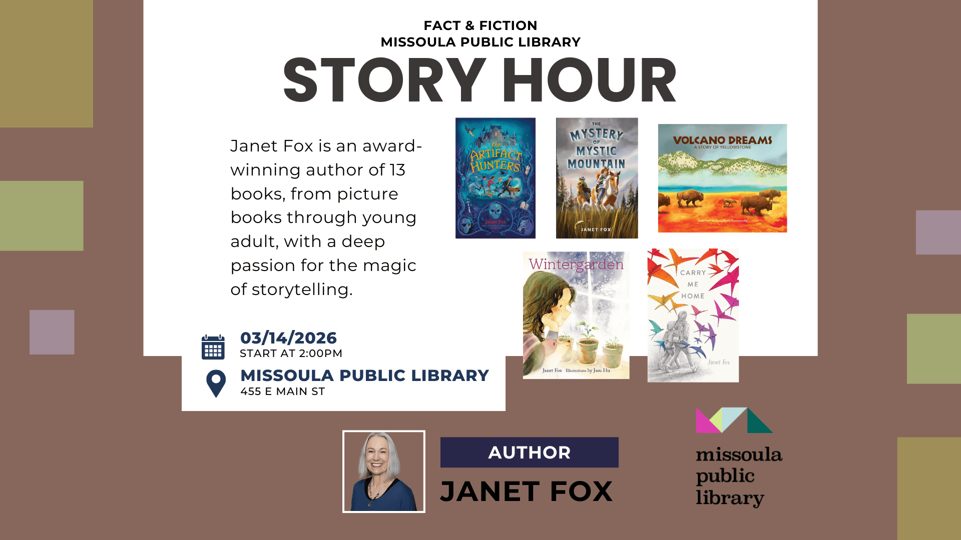 Special Story Time with Janet Fox