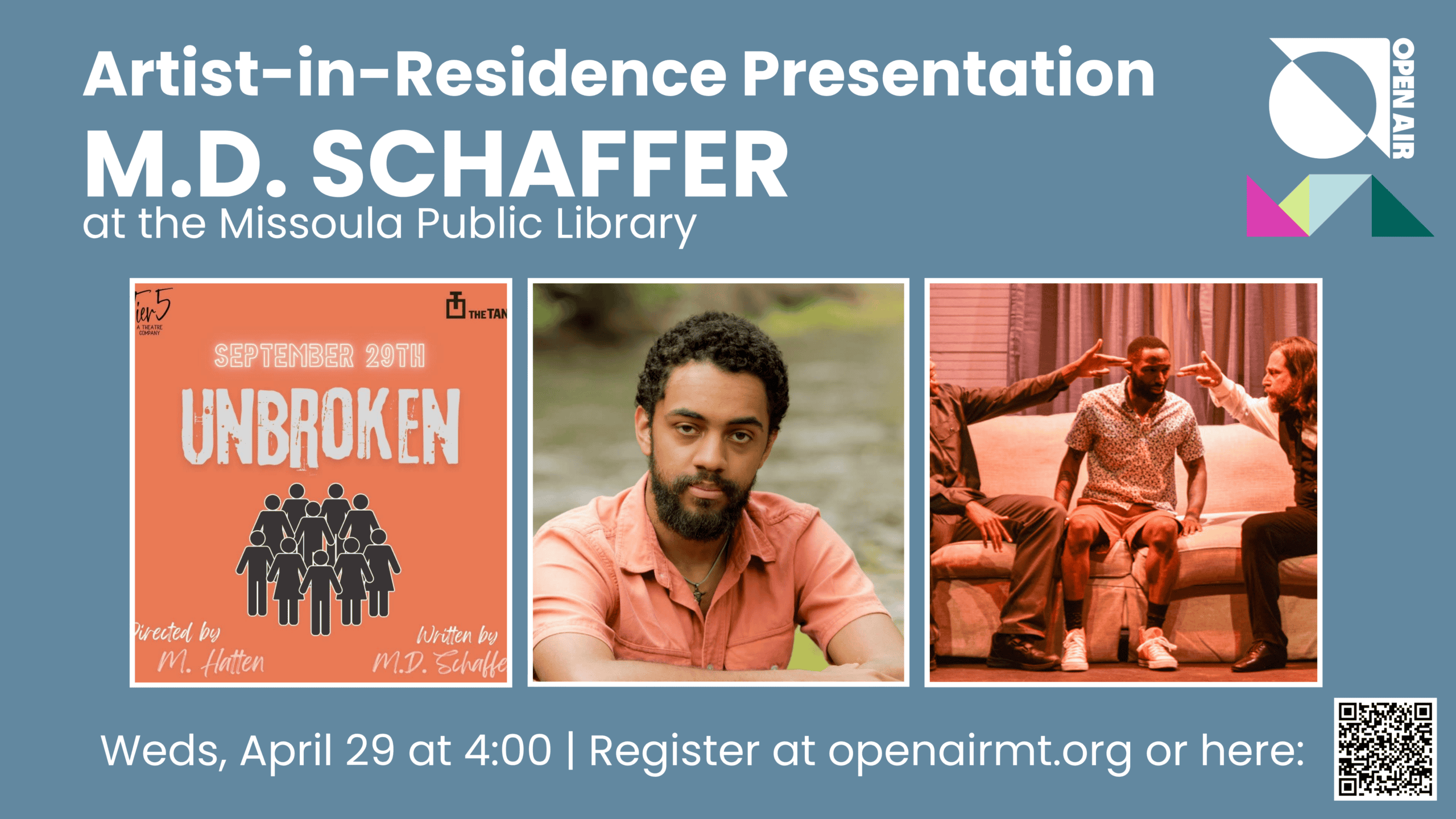 Spring Artist Presentation with M.D. Schaffer