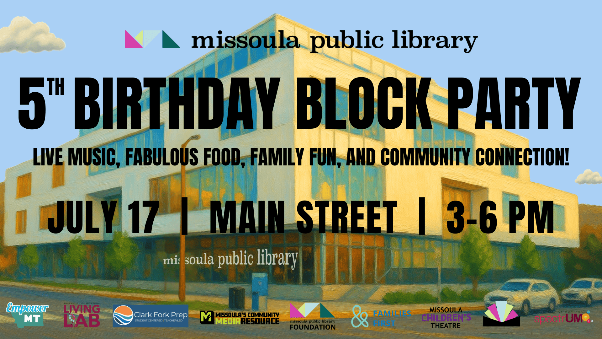 Missoula Public Library's 5th Birthday Block Party
