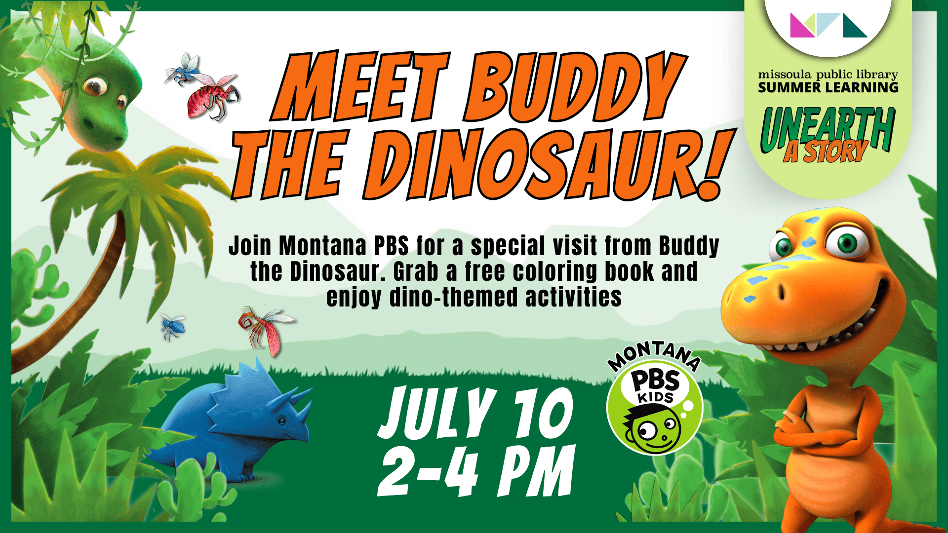 Summer Learning Program: Meet Buddy the Dinosaur